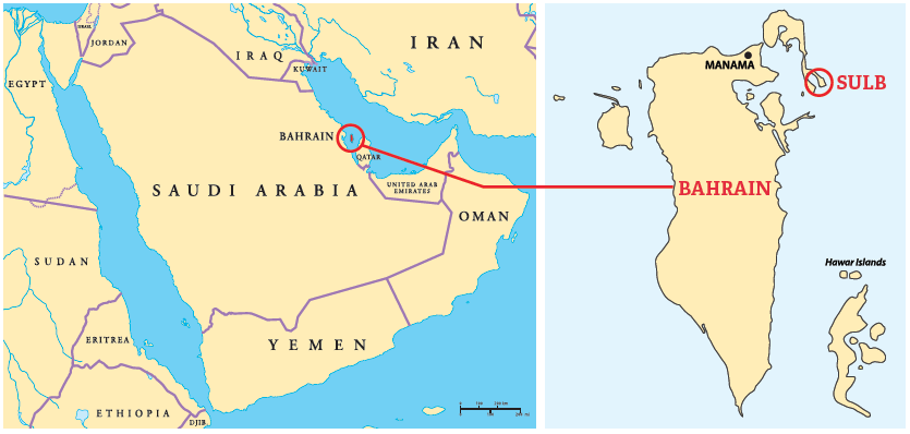 FIGURE 1 SULB’s location in Hidd, Bahrain