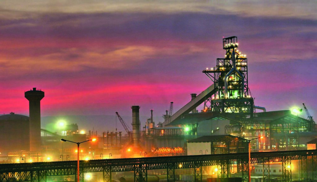 Impact of HBI Use - Midrex Plant at night