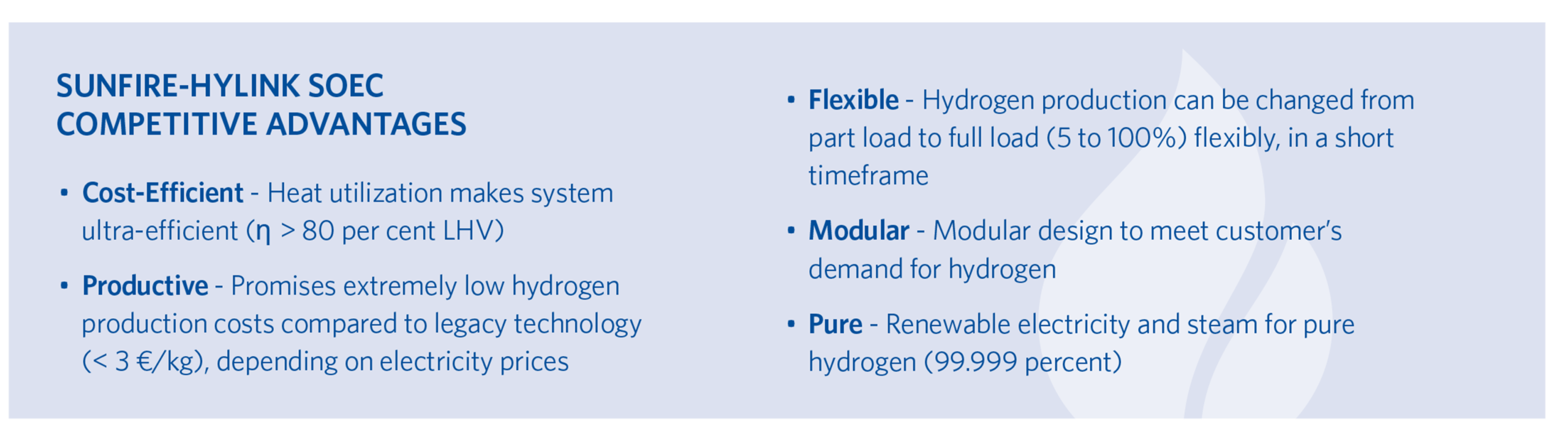 SOEC advantages